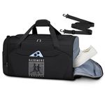 Gym Bag for Men Women Sports Gym Bag 45L Waterproof Travel Duffle Bag Carry on Gym Duffle Bag Large Weekender Overnight Bag Lightweight Gym Bag with Shoe Compartment & Wet Pocket,Black