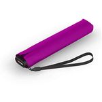 Knirps Ultra US.050 Slim Manual Pocket Umbrella - Ultra Light and Flat - Storm Proof - Windproof - 21 cm, berry, S