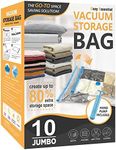 10 Jumbo Vacuum Storage Bags, Space