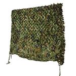 HYOUT Camouflage Netting, 6.5X10Ft Woodland Camo Net Blinds Great for Sunshade Camping Shooting Hunting Etc,Woodland