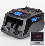 Bill Counter Polymer and Paper Canadian CAD USD Currency Plastic Money Banknote Dual Screen and External Display, 1000 Notes Per Minute - (NOT Count Value of Bills)