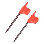 Sourcingmap Torx Screwdriver, T8 S2 Flag Handle Star Driver Key Wrench Spanner 2 Pcs