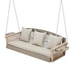 HOMREST 3-Person Porch Swing 55in W