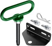 EilxMag Towing Hitch Set, Universal Heavy Duty Zero Turn Mower Trailer Hitch & Strong Neodymium Magnetic Lawn Mower Trailer Hitch Pin with 2 Bolts -1/2'' R-Clip (Combo Pack,Green＋Black)