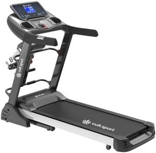 Cultsport Canoas 5.5HP Peak, Max Weight: 130 Kg, Auto Incline with Massager Motorized Treadmill for Home Gym Fitness & 1 Year Warranty
