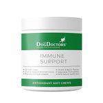 The Dog Doctors Immune Support Anti Itch for Dogs Soft Chews, Omegas, Vitamins & Minerals, 120 Chicken & Bacon Flavoured Bite-Sized Chews for Healthy Skin & Coat, Dog Itchy Skin Support.