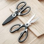 Fidrox Premium Multi Purpose Kitchen Scissors Stainless Steel Sharp Blades - Multipurpose Kitchen Scissors Heavy Duty for Meat, Chicken, Fish, Vegetables, and Herbs – Bottle Opener