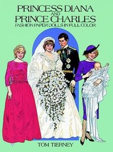 Princess Diana and Prince Charles Fashion Paper Dolls in Full Color