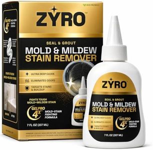Mold Stain Remover Gel | Heavy Duty Mildew Stain Remover | Tile Grout Cleaner | Home Cleaning Gel for Bathroom Grout, Bathtub, Shower, Caulk & Front Loader Washing Machine Seal | Zyro
