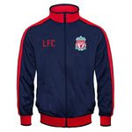 Liverpool FC Official Soccer Gift Boys Retro Track Top Jacket Navy 8-9 Years MB