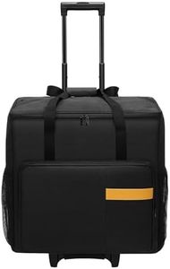 Buwico Desktop Computer Carrying Case, Computer Tower Travel Case with wheels and Drawbar, Suitcase for Pc and Monitors (24in)