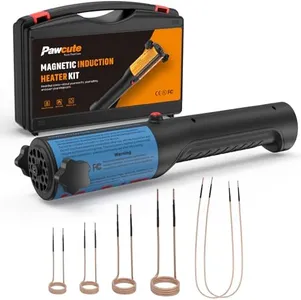 Induction Heater 1200W for Bolt Removal, Magnetic Heating Tool with 6 Coils, Handheld Heat Tool for Rusty Nuts and Bolts, Blue