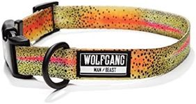 Wolfgang Heavy Duty, Adjustable Dog Collar with Quick Release Nylon Buckle for Walking & Training, CutBow Print, Large