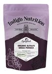 Indigo Herbs Organic Alfalfa Leaf Powder 250g | Digestive Support | Super Green Powder | Certified Organic | Vegan