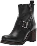 Frye Women's Karen Moto Zip Ankle Boot, Black, 7.5