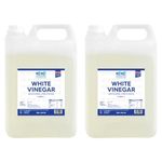 Harbour Housewares White Vinegar - 10L (2x 5L Bottles) - Food Grade 5% Spirit Distilled Vinegar for All-Purpose Cleaning, Pickling, Baking, Cooking, Laundry, Marinating, Stain Remover and Weed Killer