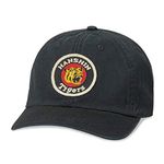 American Needle Japanese Central League, Casual Relaxed Fit with Curved Brim, Adjustable Buckle Strap Dad Cap, Black (Hanshin Tigers), One Size