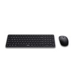 Rapoo 9320M Bluetooth 4.0, 5.0 + 2.4G Wireless Multi-Mode Keyboard Mouse Combo, Aluminum Base, 2400 DPI, 10M Range, Compact Dark Grey