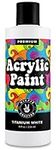 White Acrylic Paint Premium Colors Paint Acrylic | Art Paints for Canvas and Outdoor Painting 8oz 236ml Bottle Titanium White