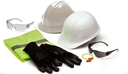 Pyramex NHGL New Hire Kit w/ Hard Hat, Vest, Gloves & Ear Plugs Large