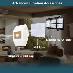 Akitas C5 Bagged Vacuum Cleaner – 850W, HEPA, 9m Reach, Pet & Allergy, Wessel-Werk Head