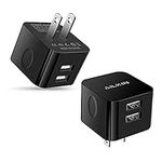2Pack USB Wall Chargers, 2.4A Dual 