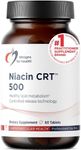Designs for Health Niacin 500mg - Niacin CRT Vitamin B3 (Nicotinic Acid), Controlled Slow Release Tablets to Help Minimize Flush - Non-GMO, Gluten Free Supplement (60 Tablets)