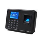 Hanutech Standard Time Attendance Machine Biometric Fingerprint Password Attendance Machine, 2.8" TFT Fingerprint Recorder Attendance Clock for Office, Factory, Hotel Etc.