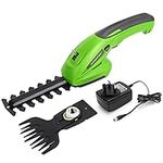 WORKPRO 7.2V 2-in-1 Cordless Hedge Trimmer & Grass Shear with 1500mAh Lithium-Ion Battery, 2 Attachment Blades for Gardening, Cutting, Trimming, Shearing, Pruning and Thinning Plants and Foliage