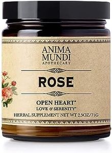 Anima Mundi Rose Petal Powder with Dried Rose Buds - Love + Serenity Rose Powder - for Heart Chakra - Fluffy, Aromatic Dried Rose Petals for Teas, Lattes, Desserts, and More (2.5oz / 71g)