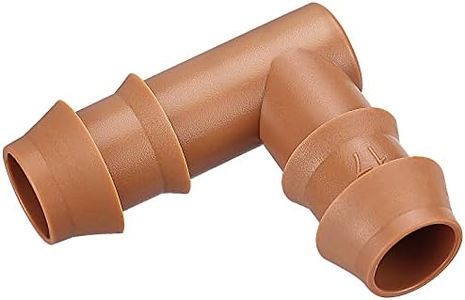 JOYPRO 24 Pieces Drip Irrigation Barbed Elbows Fittings(17mm) for 1/2” Tubing (0.600”ID)- Irrigation Pipe Connectors for Irrigation System and Sprinkle