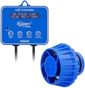 hygger 10V DC Aquarium Wave Maker with Controller, 6 Wave Modes Adjustable Water Flow Speed 10W, Freshwater Saltwater Coral Reef Tank Magnet Power Head, Blue