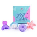 THE BODY BUCKET Beach Theme Bath Bombs - 65g Each | Ocean Breeze Fragrance | Natural Handcrafted Fizzy Bath Bomb | Perfect for Relaxing Bath & Skin Nourishment | Ideal Gift for Kids, Men & Women