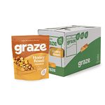 Graze Honey Roast Crunch Creations - Vegetarian Snacks Sharing Bags, High in Fibre, Natural Flavours - Packaging May Vary - (6 x 100g Sharing Bags)