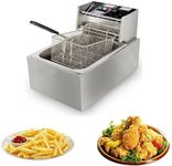 Gross Chef Electric Deep Fryer 6 Litre Stainless Steel, Silver