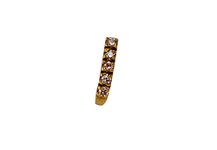 jj jewellers 18kt(750) Saniya Mirza 5 Stone Pierced Nose Pin with South Indian Screw for Women's gold nose pin for women&girls/gold nose pin for wedding