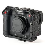 Tiltaing Full Camera Cage Compatible with Canon C70 – Black | Mount Accessories via NATO Rail, Arri Compatible Rosette, Cold Shoe Receivers, 1/4"-20 Threads with Locating Pins