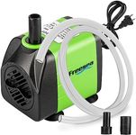 FREESEA Aquarium Submersible Fountain Pump: 160GPH 10W Adjustable Quiet Water Pumps with 3.3ft Tubing Hose for Small Fish Tank | Pond | Outdoor | Hydroponic