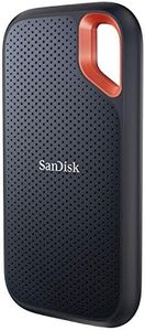 SanDisk Extreme 500GB Portable NVMe SSD, USB-C, up to 1050MB/s Read & 1000MB/s Write Speed, Water & dust-Resistant. Works with PC, PS4, and Xbox X SDSSDE61-500G-G25