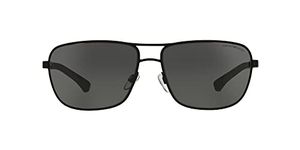 Emporio Armani EA2033 3094/87 Matte Black EA2033 Square Pilot Sunglasses Lens C