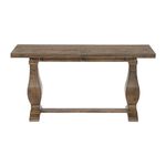 Martin Svensson Home Napa Sofa Console Table, Modular Flip Top Dining or Accent, Solid Natural Wood