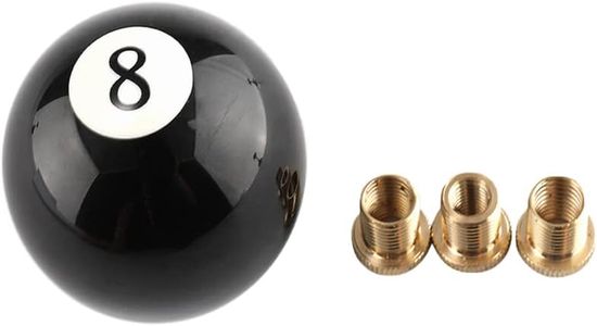 Black 8 Billiard Ball Car Gear Shift Knob Universal Manual Shifter Lever Cover