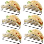 YellRin Taco Holder Stand Stainless Steel Taco Rack Tray Stand Up Holders Kitchen Set for Tortillas, Burritos, Parties & Restaurants (Taco Holders)