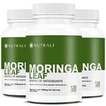 ORGANIC MORINGA LEAF Capsules 1200mg High Potency (2 x 600mg) for Liver Detox Cleanse, Gut Health – Gluten Free, Non-GMO, Vegan-Friendly Antioxidant Supplement -360 Capsules (3 pack)