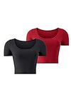 Crop Tops for Women 2 Pack Sexy Sho