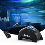 Northern Lights Aurora Projector, AIRIVO Star Projector for Bedroom, Bluetooth Speaker White Noise Galaxy Projector Night Light for Kids Adults, for Room Decor,Ceiling,Party