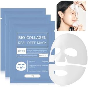 Bio Collagen Real Deep Mask, Máscara de Colágeno Overnight, Mascarilla Facial Hidratante, para Hidratación, Antiarrugas, Limpieza