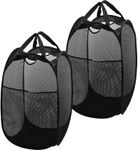 2x Foldable Nylon Mesh Laundry Hamp