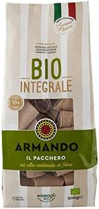 Armando, Il Pacchero, Pasta di Semola Integrale Biologica di Grano Duro con Avena Biologica 100% Italiana Ad Alto Contenuto di Fibre - 6 confezioni da 500 gr
