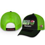 Checkered Flag Sports Ross Chastain #1 NASCAR 2024 Gas It & Smash It Black and Green Mesh Adjustable Hat, Black, One size